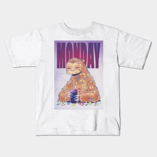 Monday Sloth Kids T-Shirt